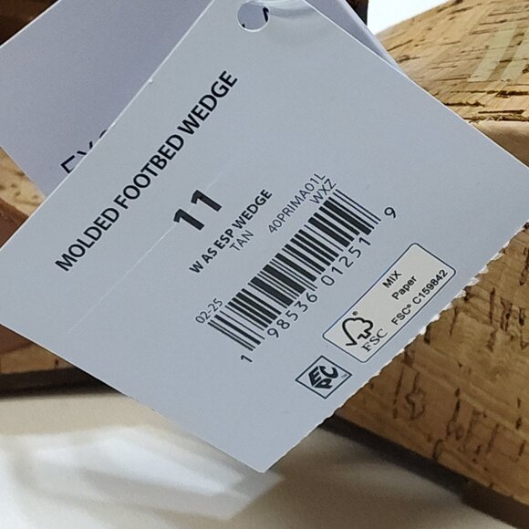 Aerosoles Strappy Cork High Espadrille Wedge Sandal Adjustable Block Heel Sz 11 - Picture 10 of 10